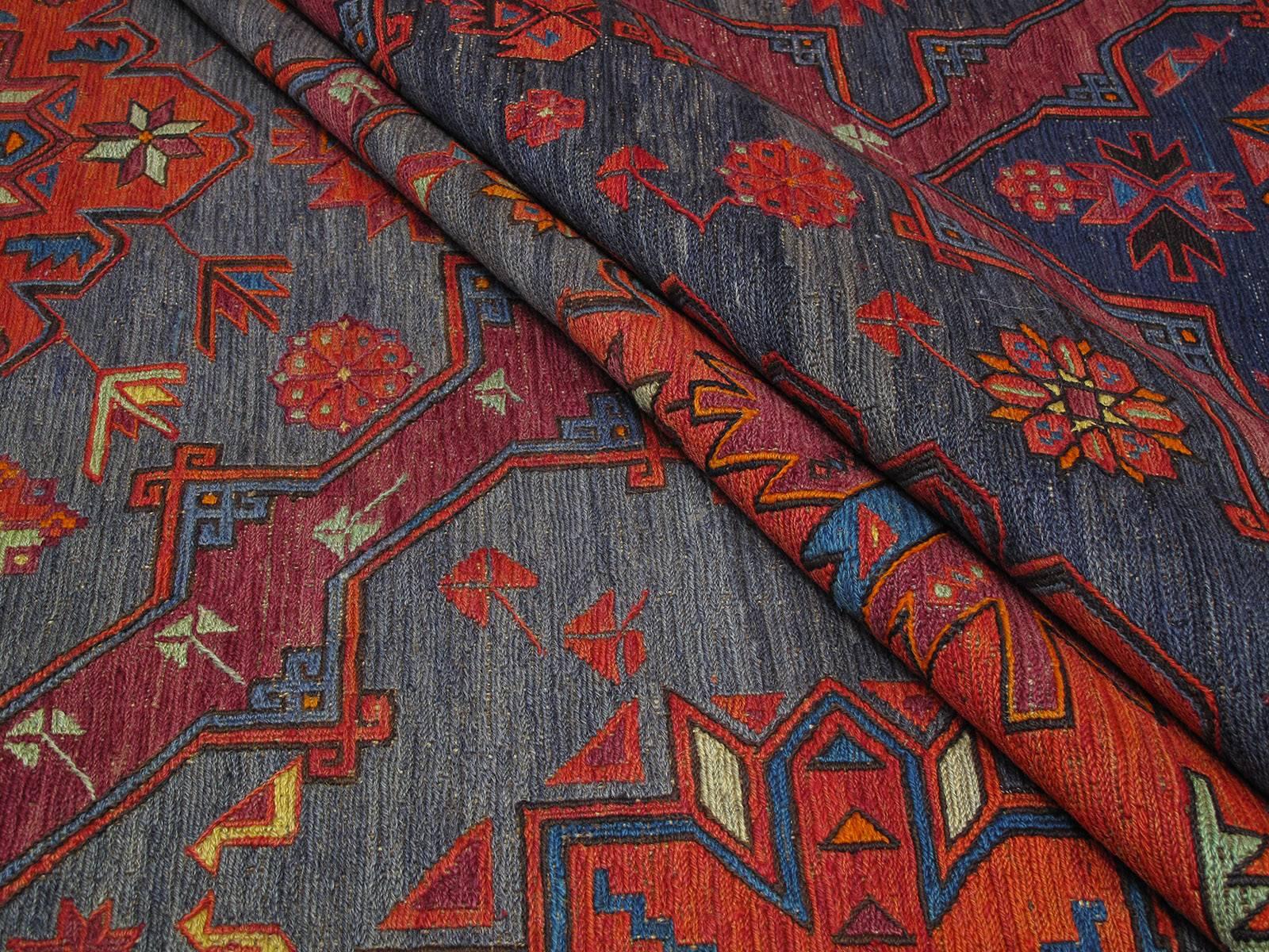 20th Century Caucasian Sumak Carpet