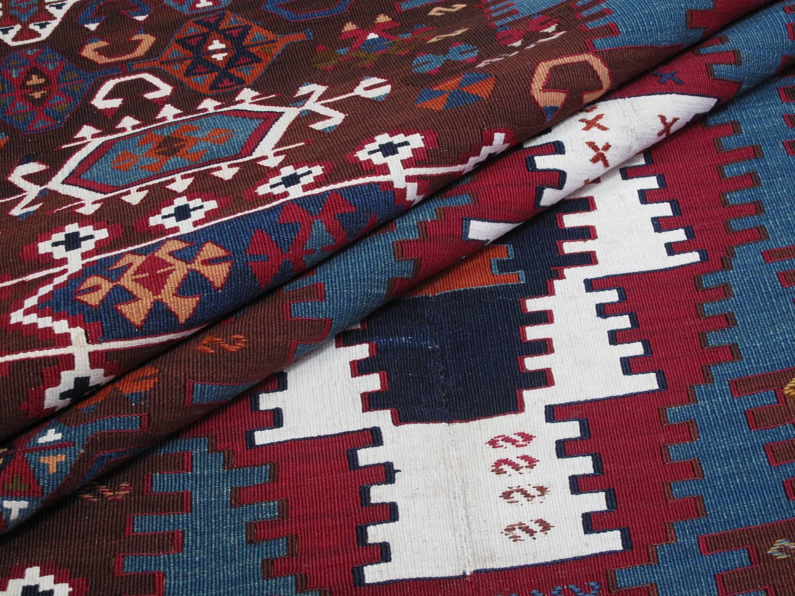 Antique Central Anatolian Kilim Rug For Sale 1