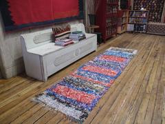 Moroccan "Boucherouite" Runner Rug