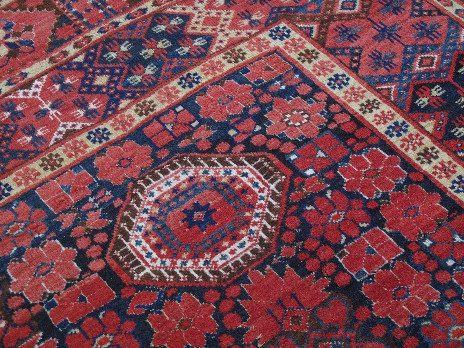 Hand-Knotted Fantastic Antique Beshir Carpet