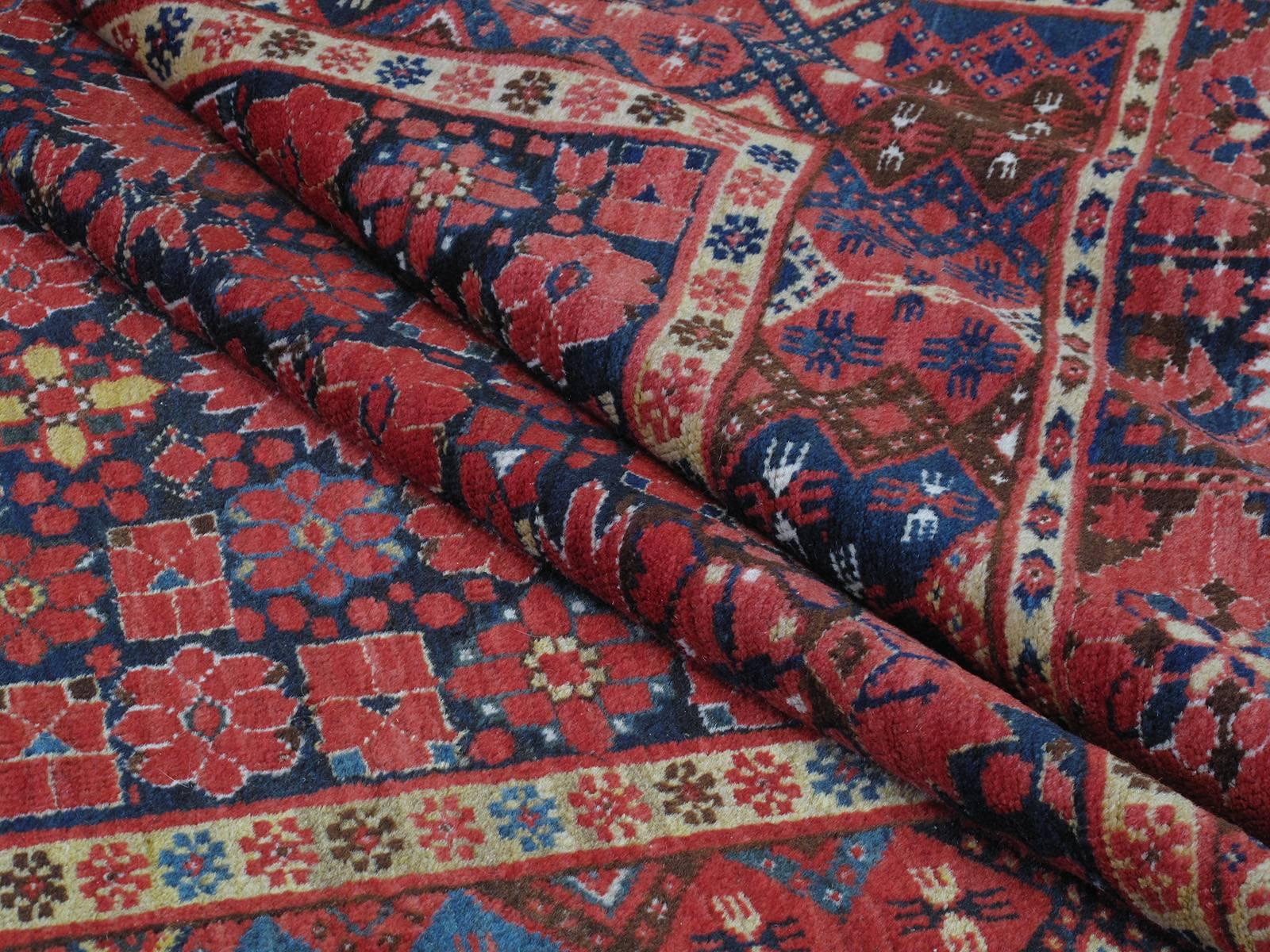 Late 19th Century Fantastic Antique Beshir Carpet