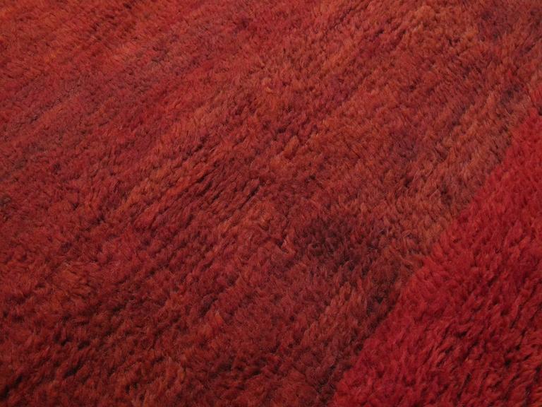 Red Beni Mguild Moroccan Berber Rug at 1stDibs