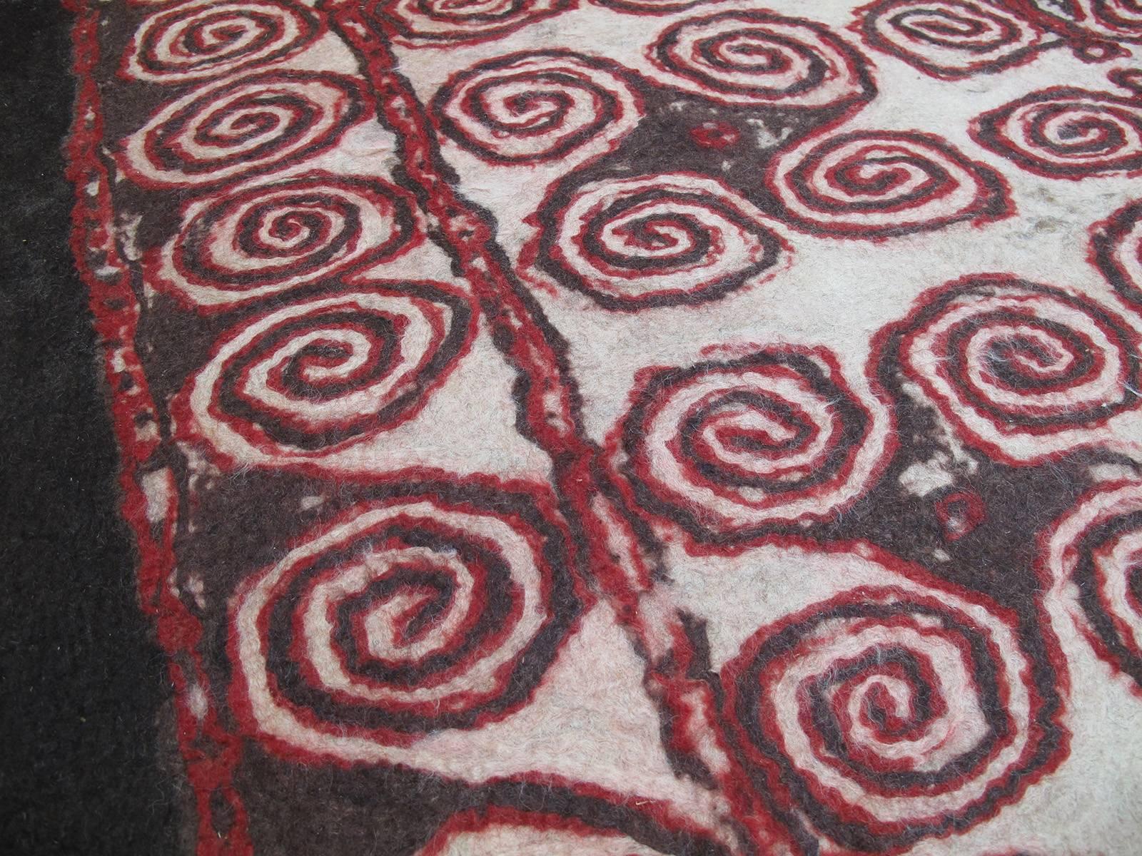Turkmen Central Asian Felt Carpet For Sale