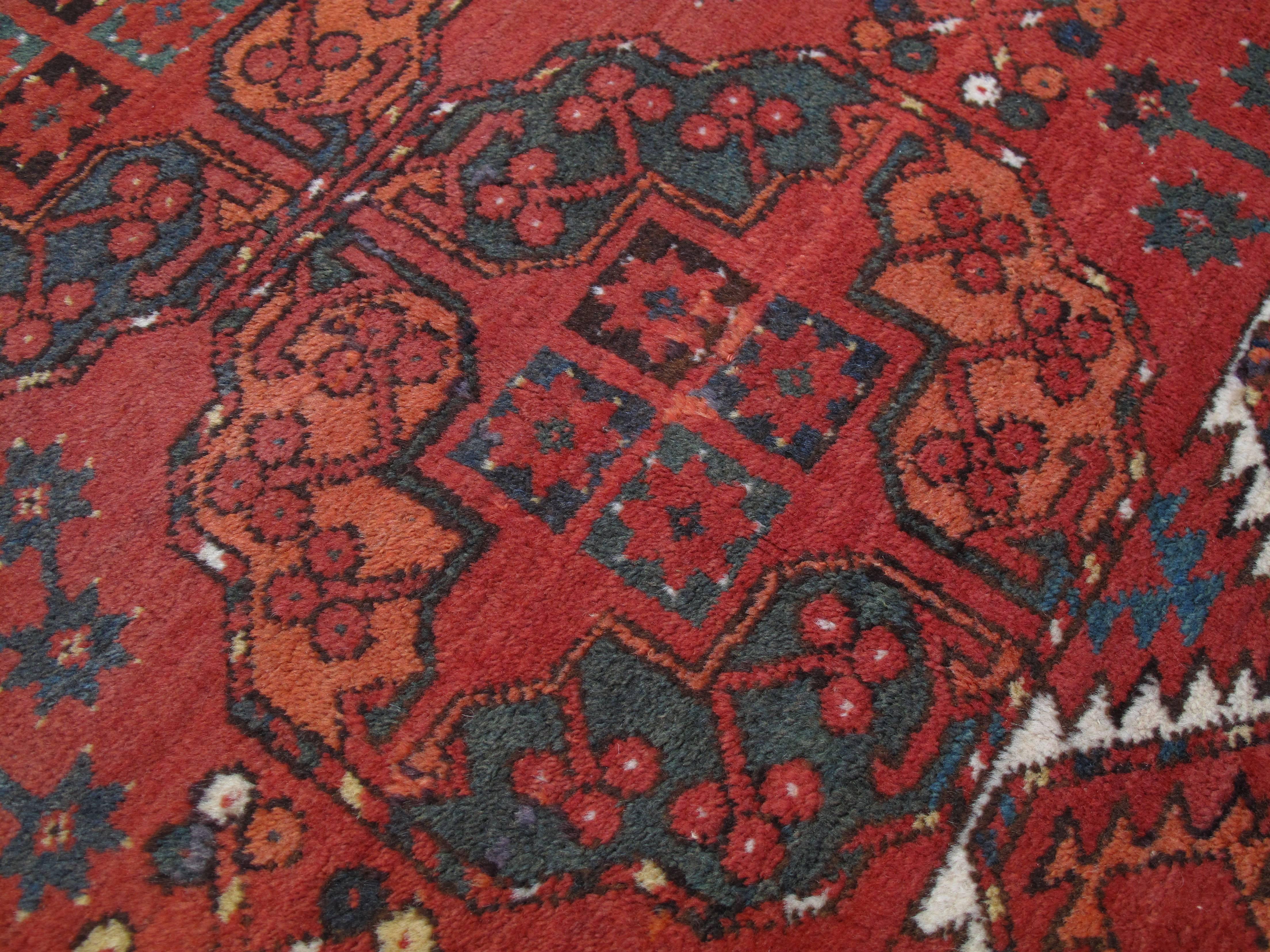 Hand-Knotted Antique Ersari Main Carpet