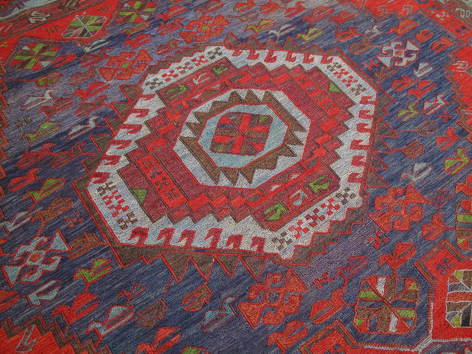 Caucasian Sumak Carpet In Good Condition In New York, NY