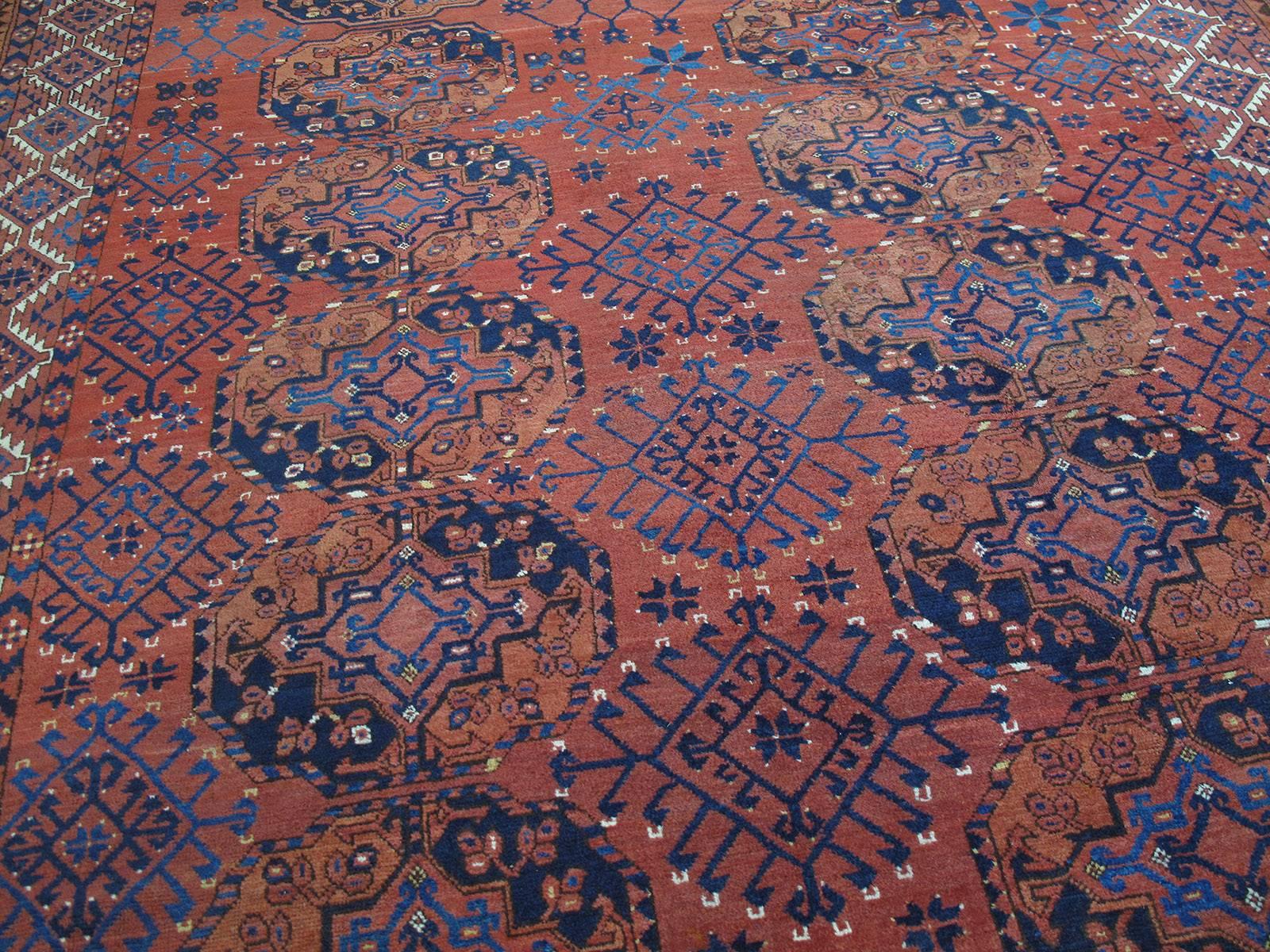 Tribal Antique Turkmen Main Carpet