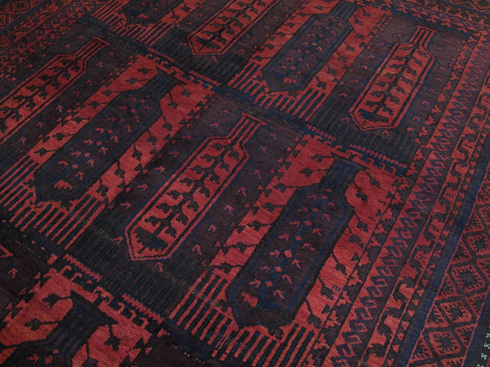 Hand-Knotted Large Baluch Tribal Carpet