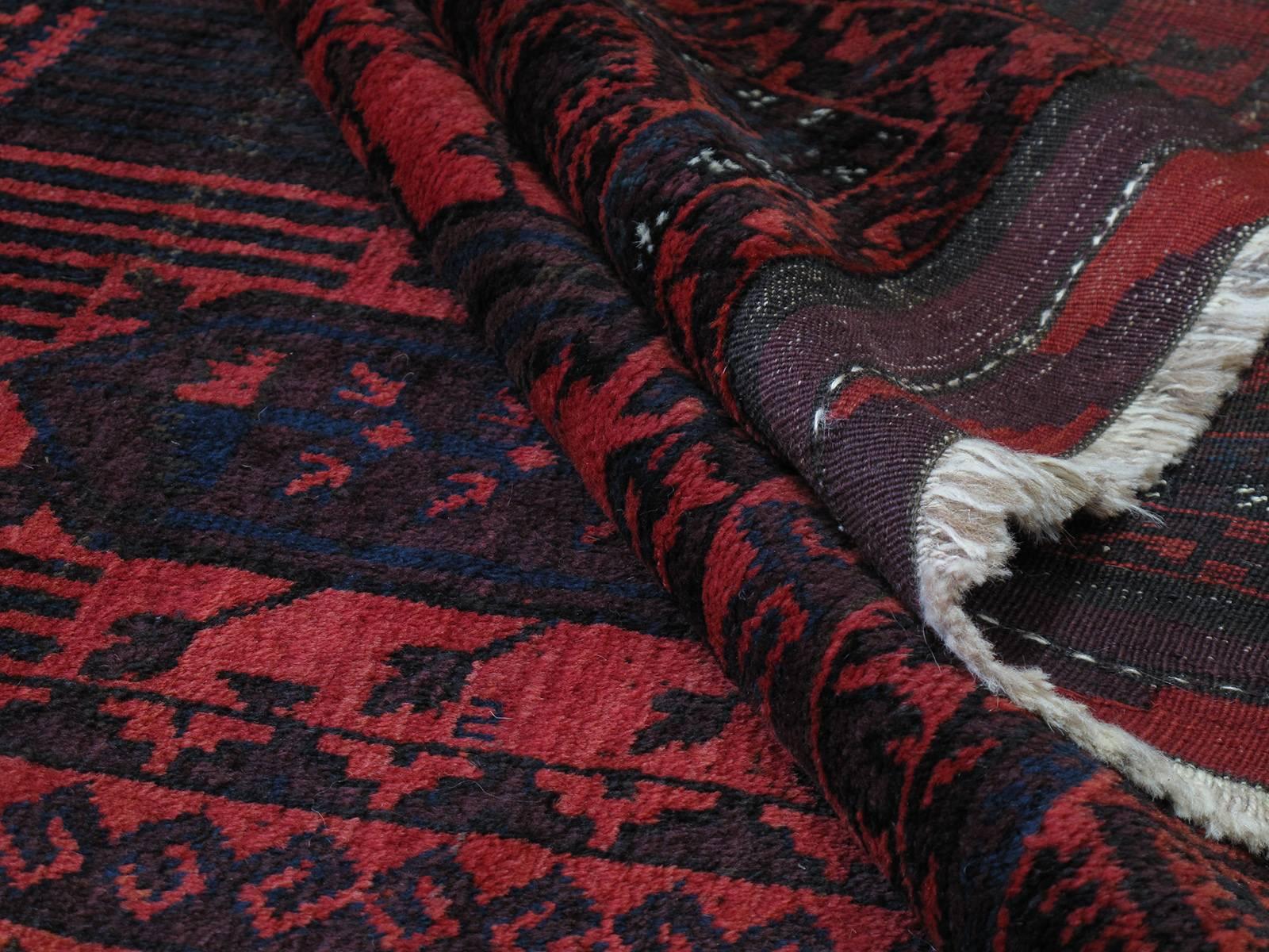 Wool Large Baluch Tribal Carpet