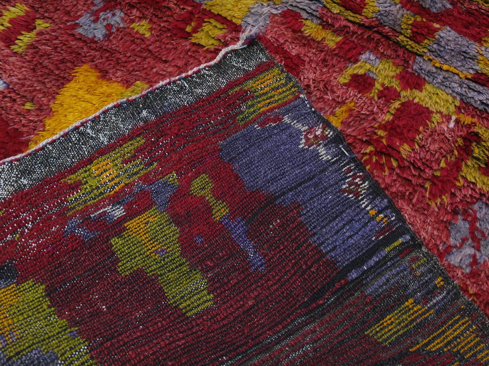 Small Tulu Rug with Abstract Design 3