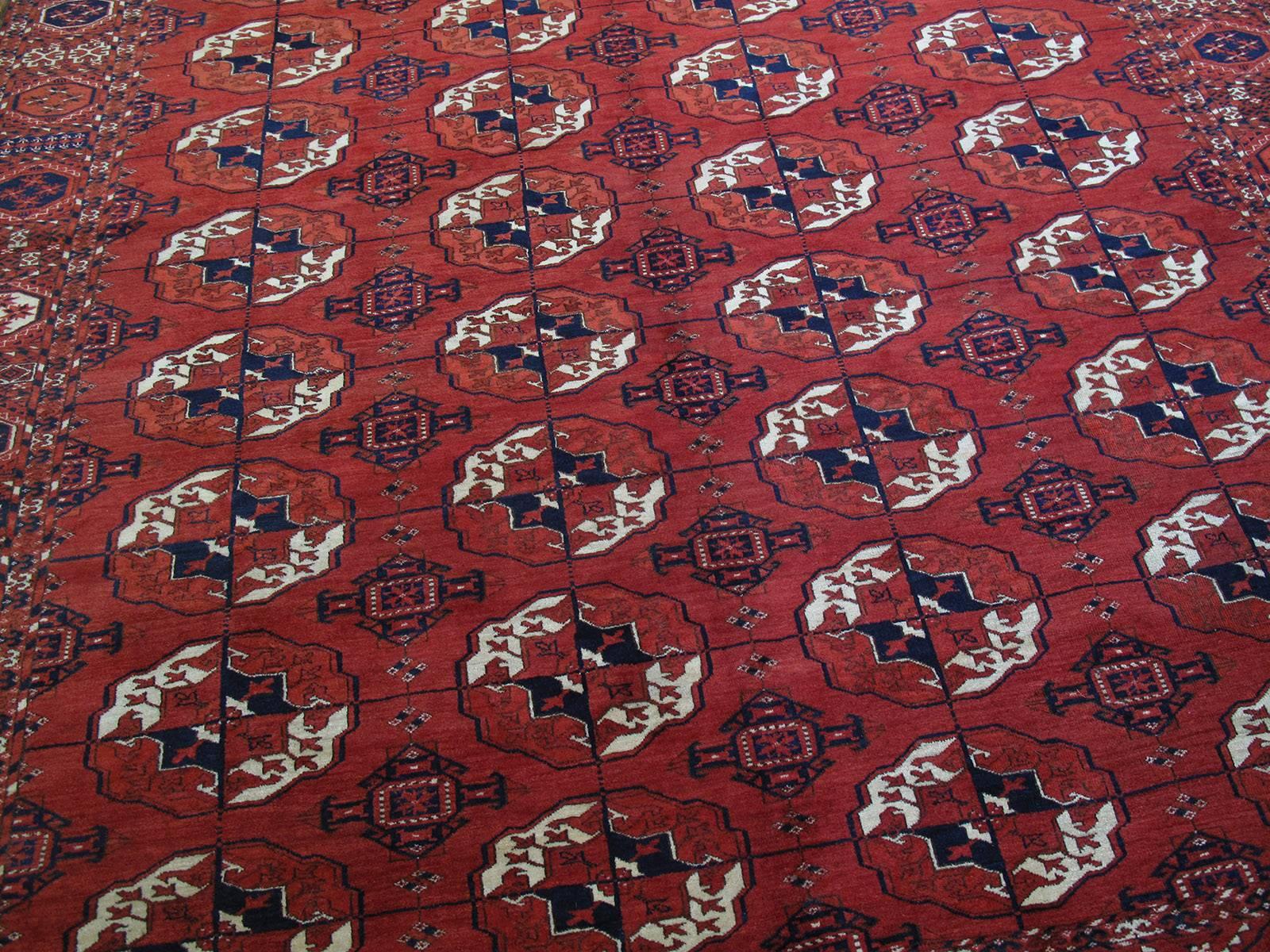 Tribal Antique Turkmen Main Carpet For Sale