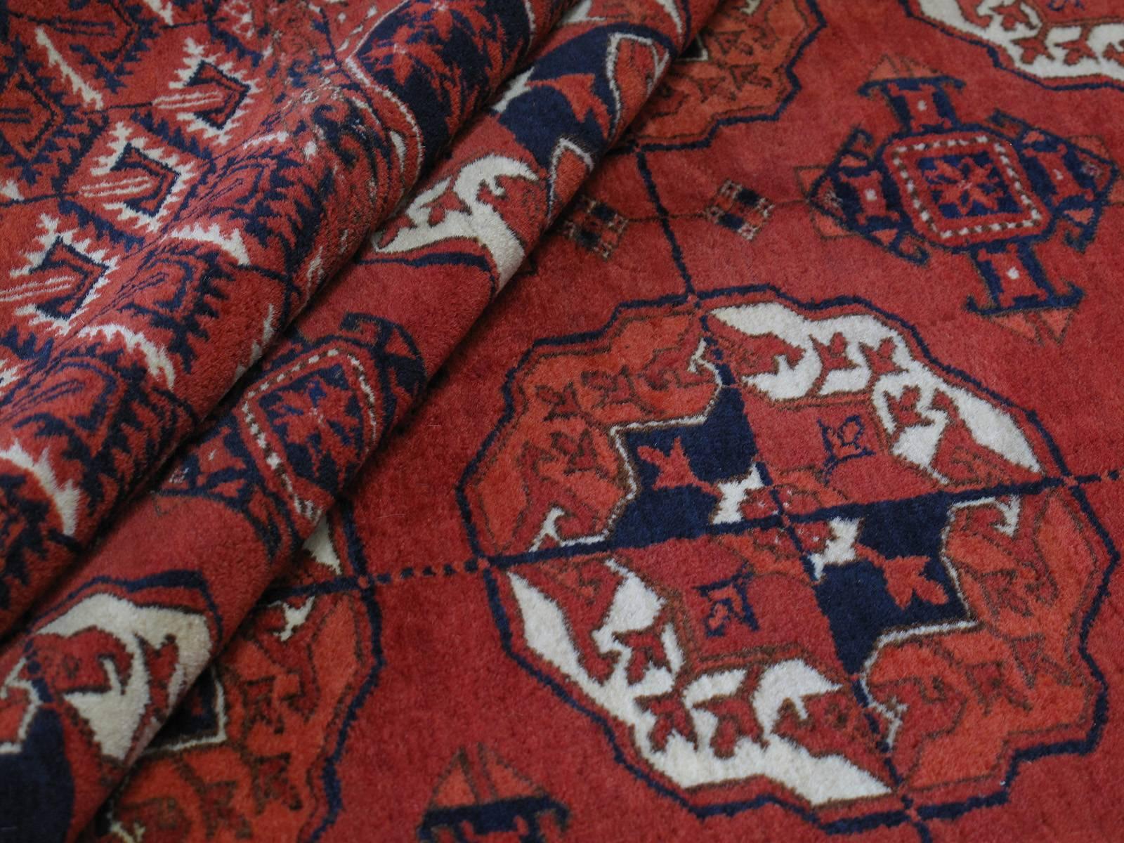 Antique Turkmen Main Carpet For Sale 1