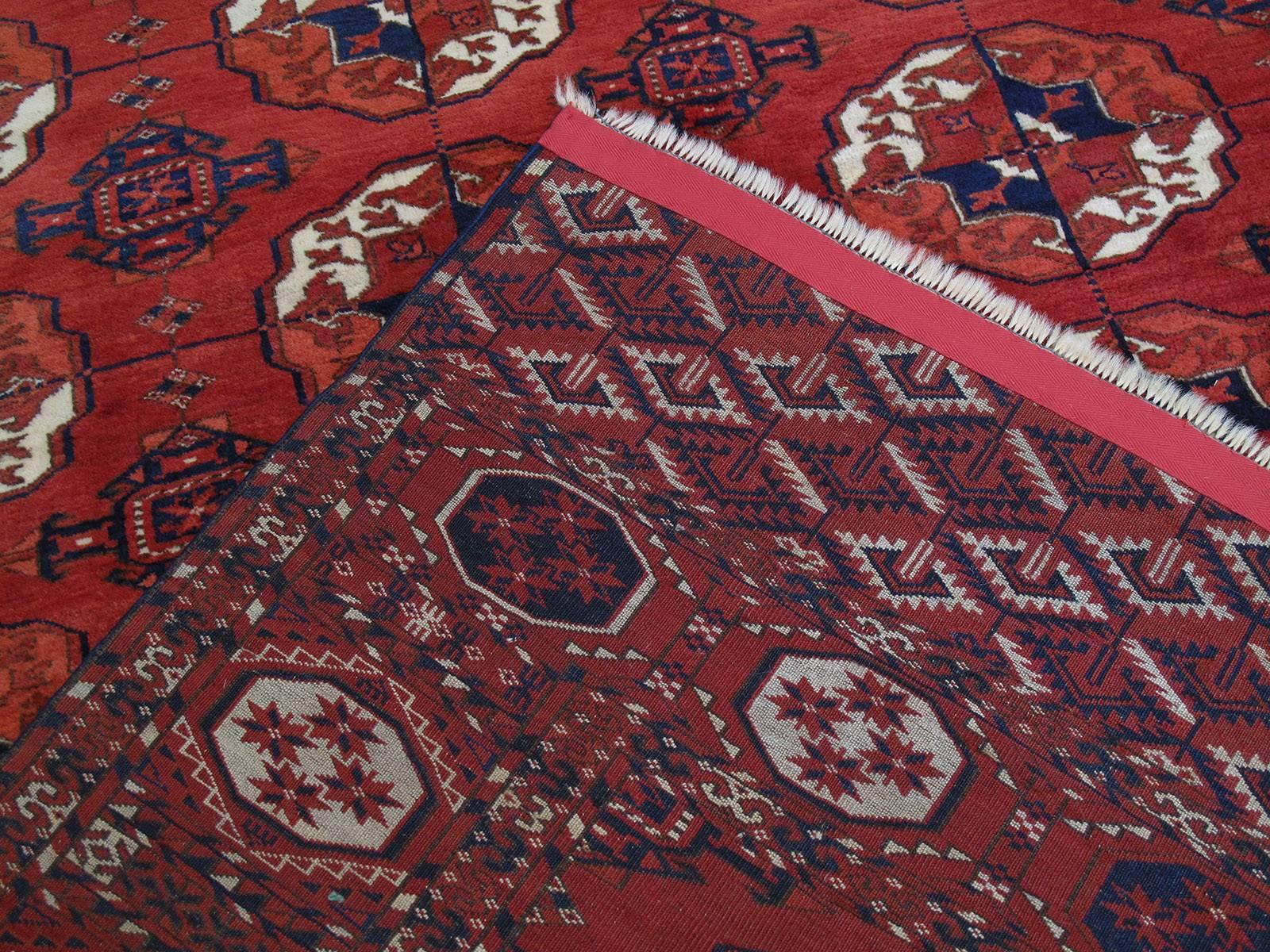 Antique Turkmen Main Carpet For Sale 3