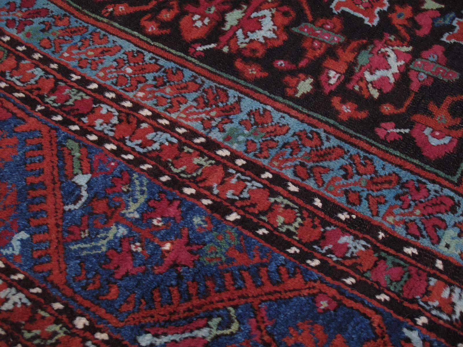 Hand-Knotted Antique Kula Rug