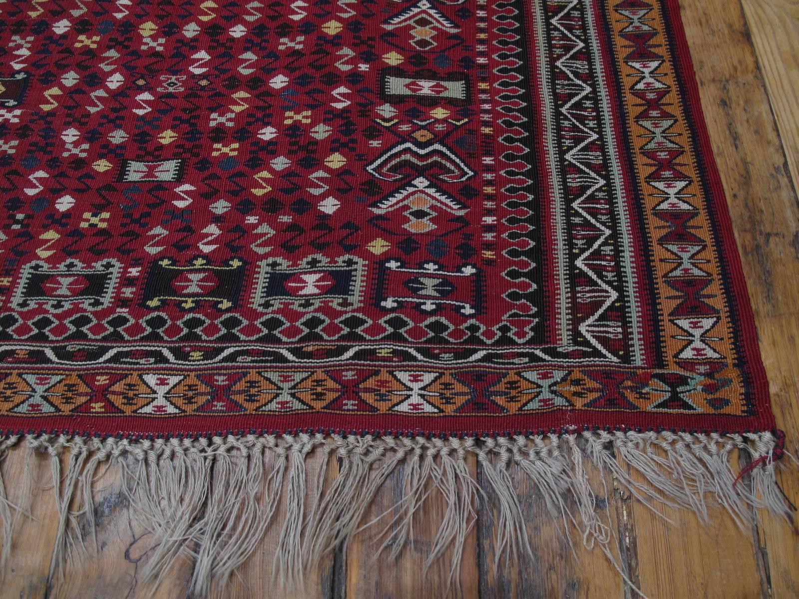 Antique Erzurum Kilim Rug For Sale 2