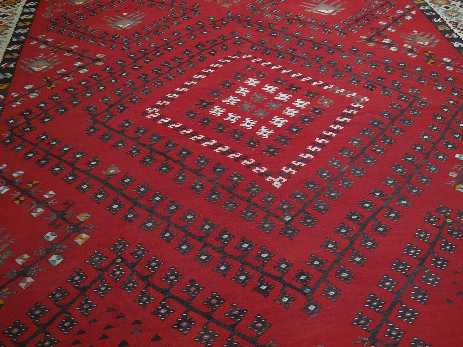 Serbian Large Sarkoy Kilim