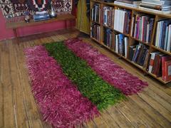 Angora "Tulu" in Emerald and Fuchsia Rug