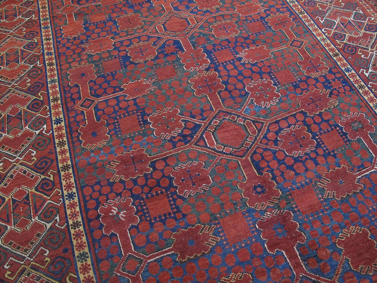 Tribal Antique Beshir Turkmen Carpet