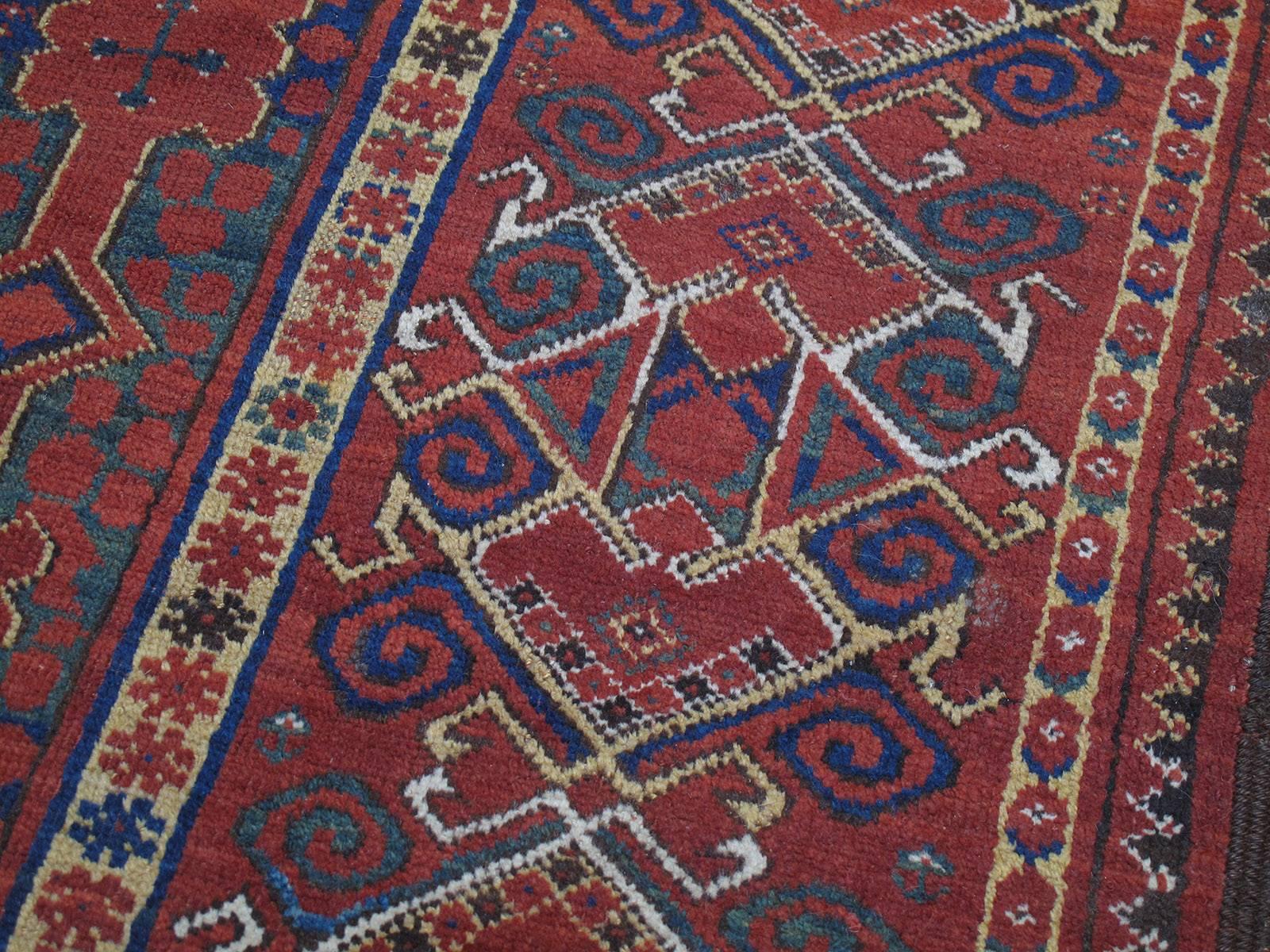 19th Century Antique Beshir Turkmen Carpet