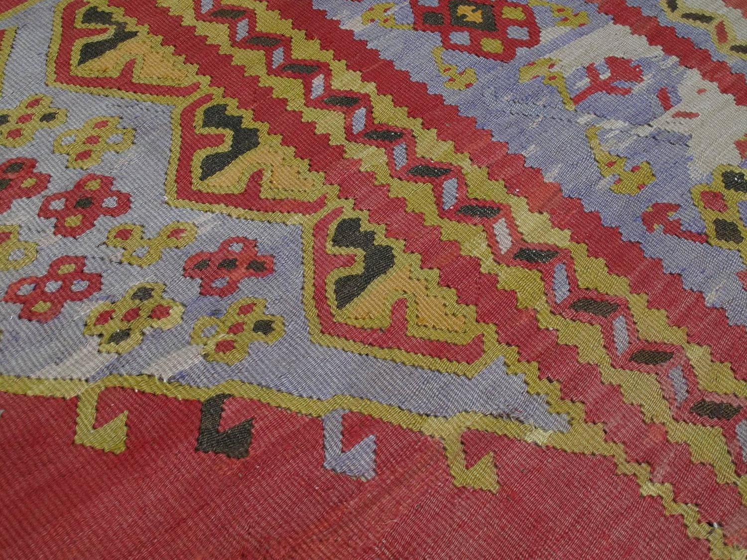 Large Antique Oushak Kilim For Sale at 1stdibs
