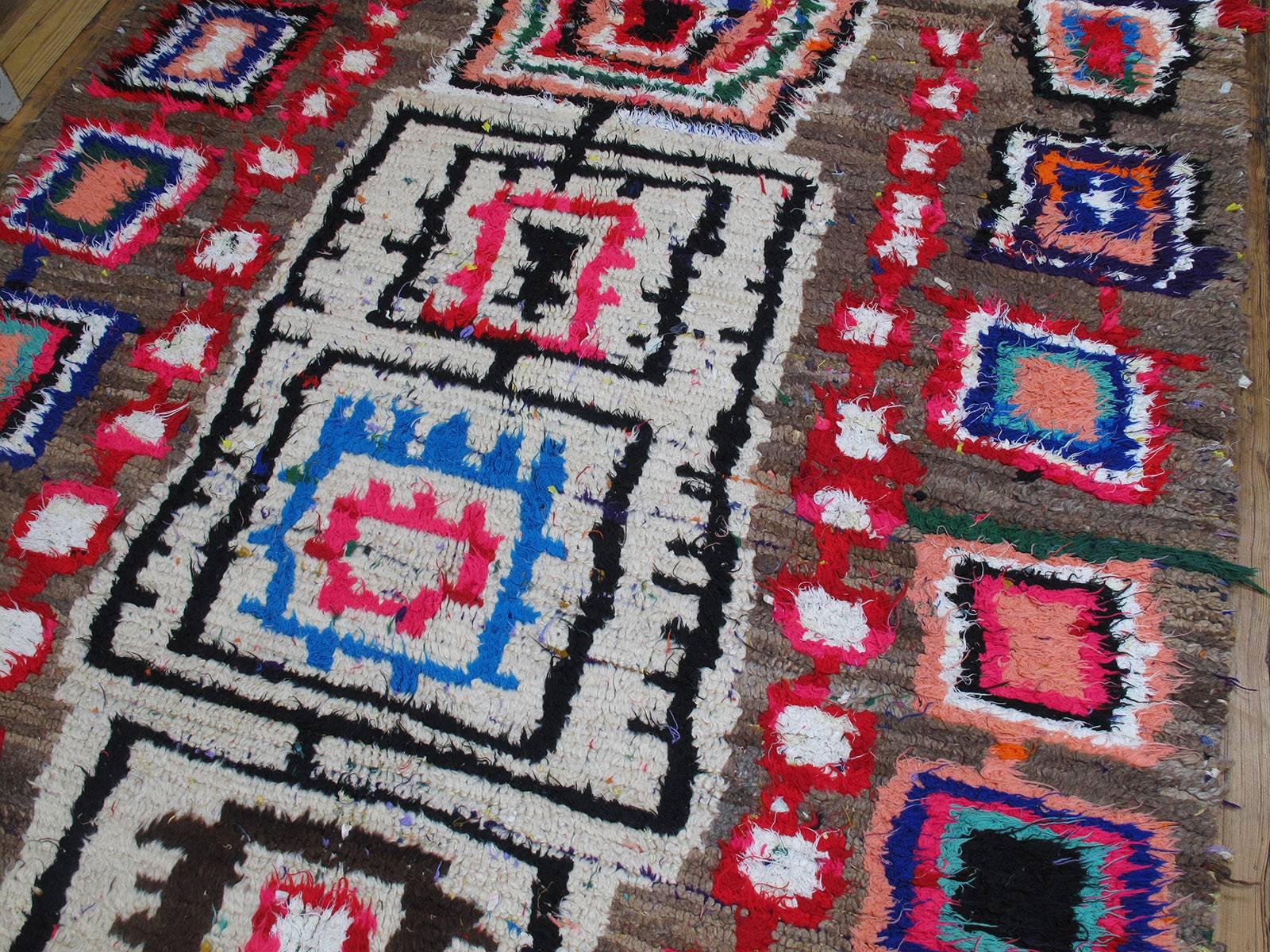 Hand-Knotted Fantastic Ourika Berber Moroccan Rug