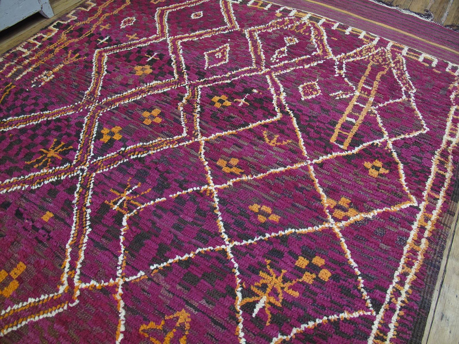 Tribal Beni Bou Yahi Berber Moroccan Carpet