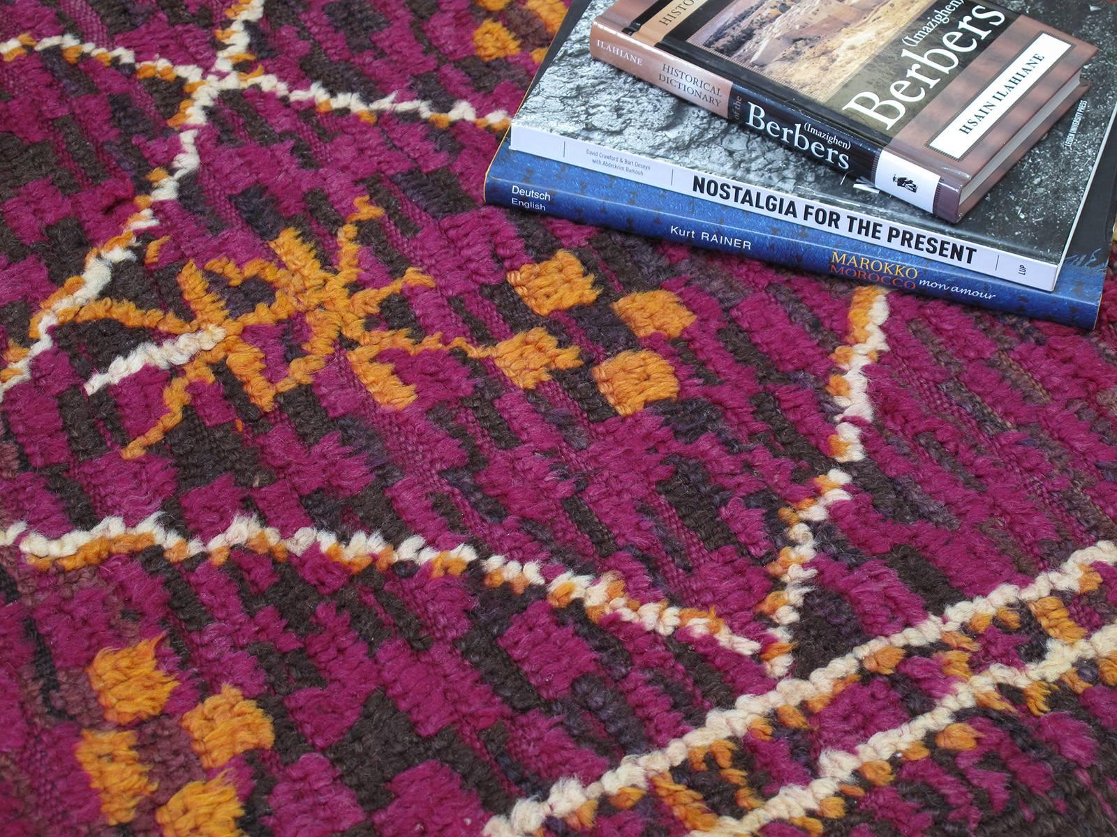 Beni Bou Yahi Berber Moroccan Carpet In Good Condition In New York, NY