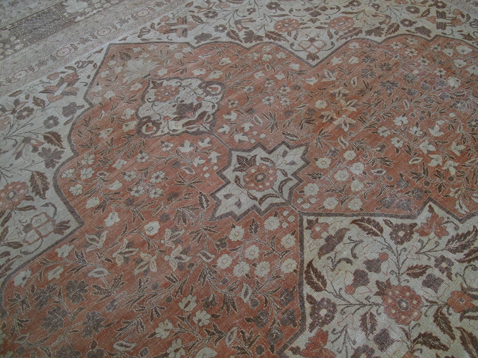 19th Century Fantastic Antique Oversize Tabriz Carpet