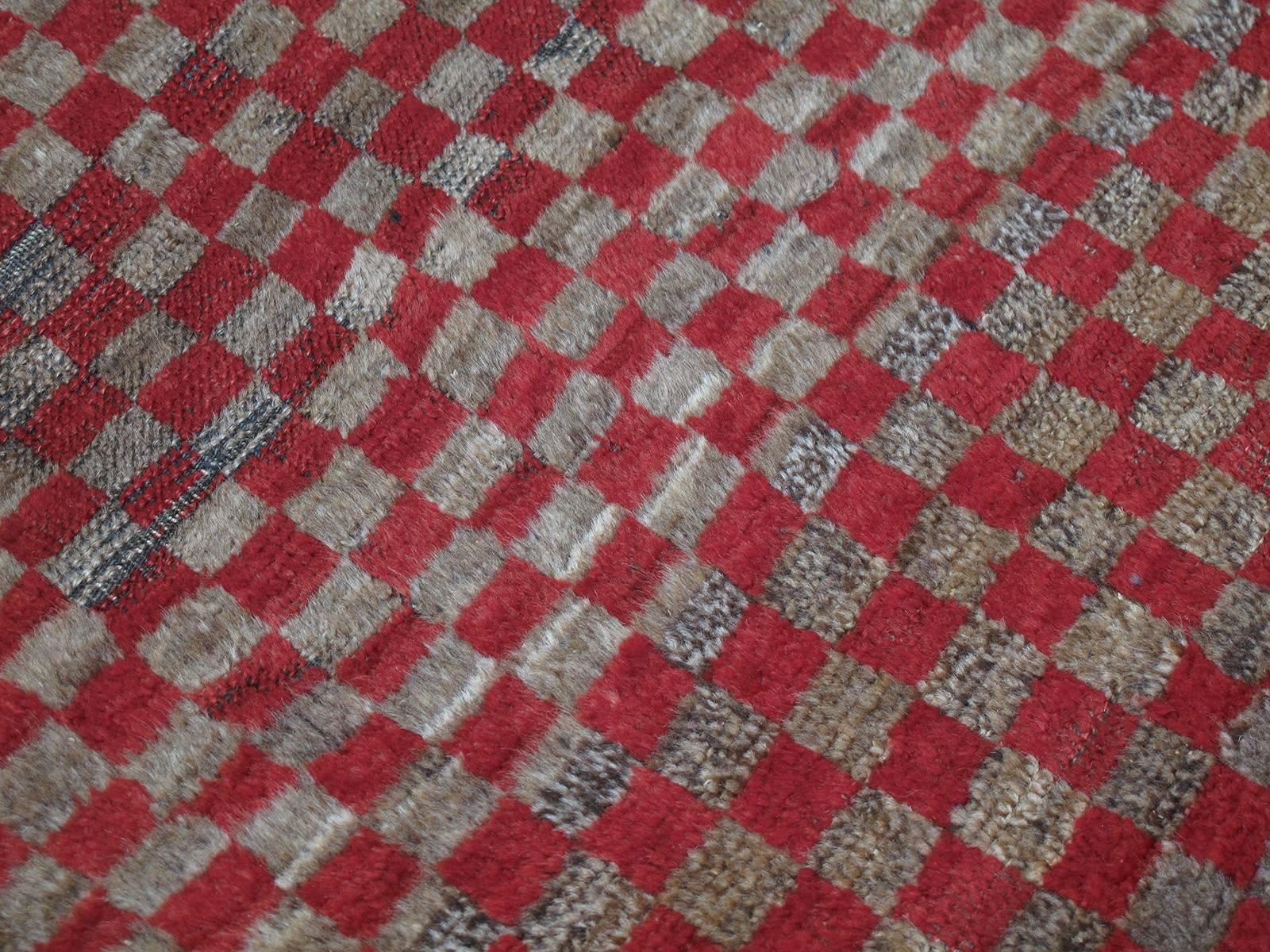 Rojo-marrón a cuadros 
