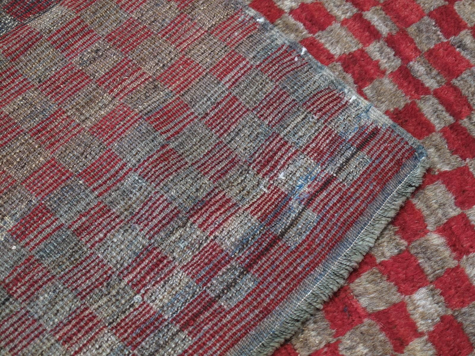 Rojo-marrón a cuadros 