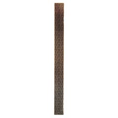 PT/AD/10 70cm Engraved brass door pull, 70cm Art deco collection