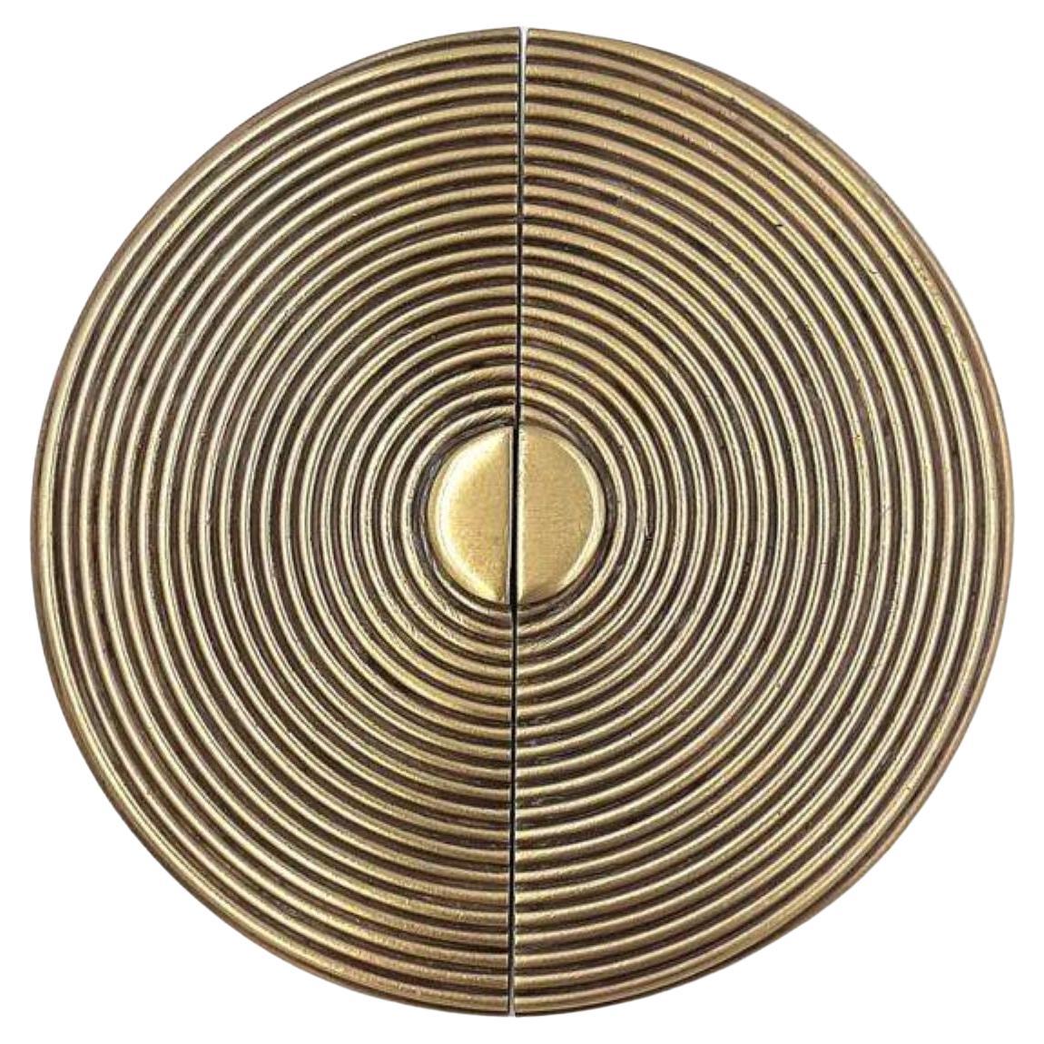 Grande tirette de porte en fil de laiton ø 30 cm : Collection Oriental Touch