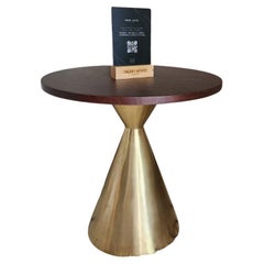 Gio 1 Beistelltisch - Ø 40 cm x H 38 cm - Altgold-patiniertes Messing