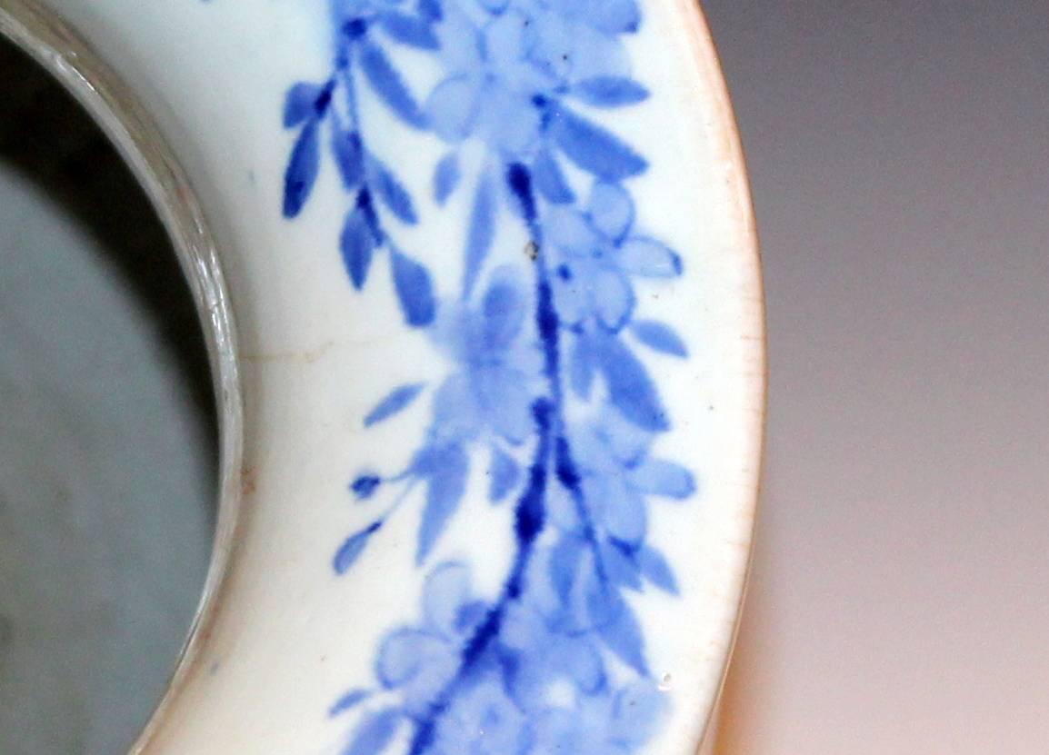 Large Antique Japanese Arita Blue and White Porcelain Vase 1