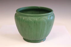 Antique Weller Pottery Matt Green Arts & Crafts Planter Jardiniere 8"