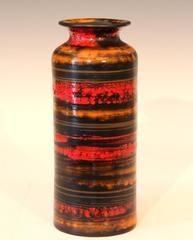 Vintage Bitossi Italian MCM Pottery Ceramic Cylinder Raymor Label Vase
