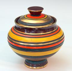 Vintage Bitossi Ceramic Rosenthal-Netter Pottery Londi Raymor Stripes Jar Bowl