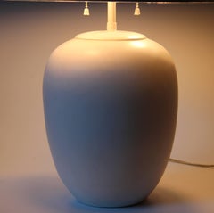 Sirmos after Serge Roche Vintage Plaster Moonlight Lamp Neoclassical Ginger Jar