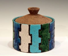 Bitossi Mondrian Vintage Italian Londi Pottery Ceramic Raymor Jar