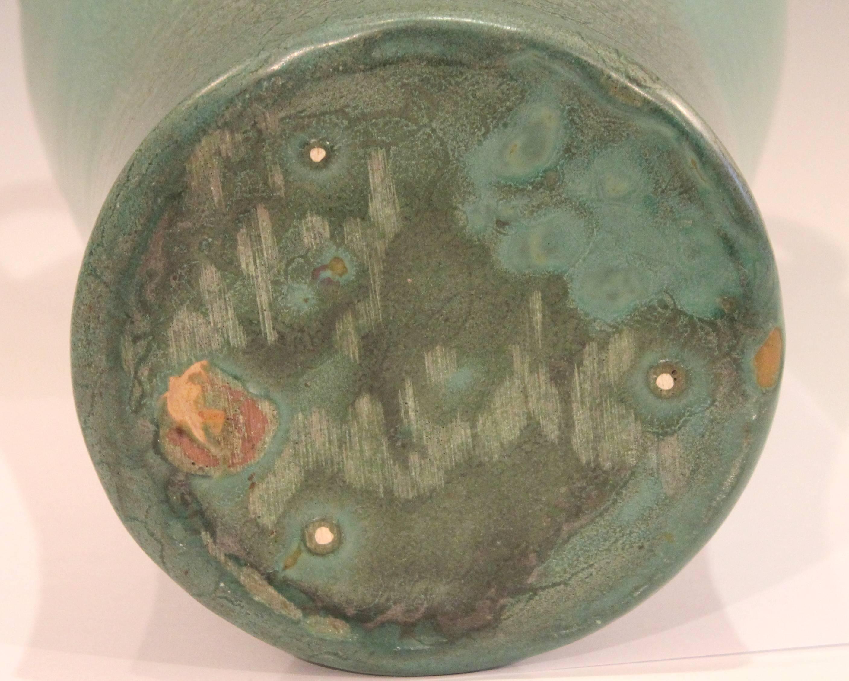 Turned Genuine Bybee Matt Green Kentucky Southern Arts and Crafts Pottery Vase