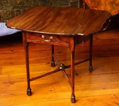 Chippendale Mahogany Pembroke Table with Original Stretcher Scottish, circa 1760