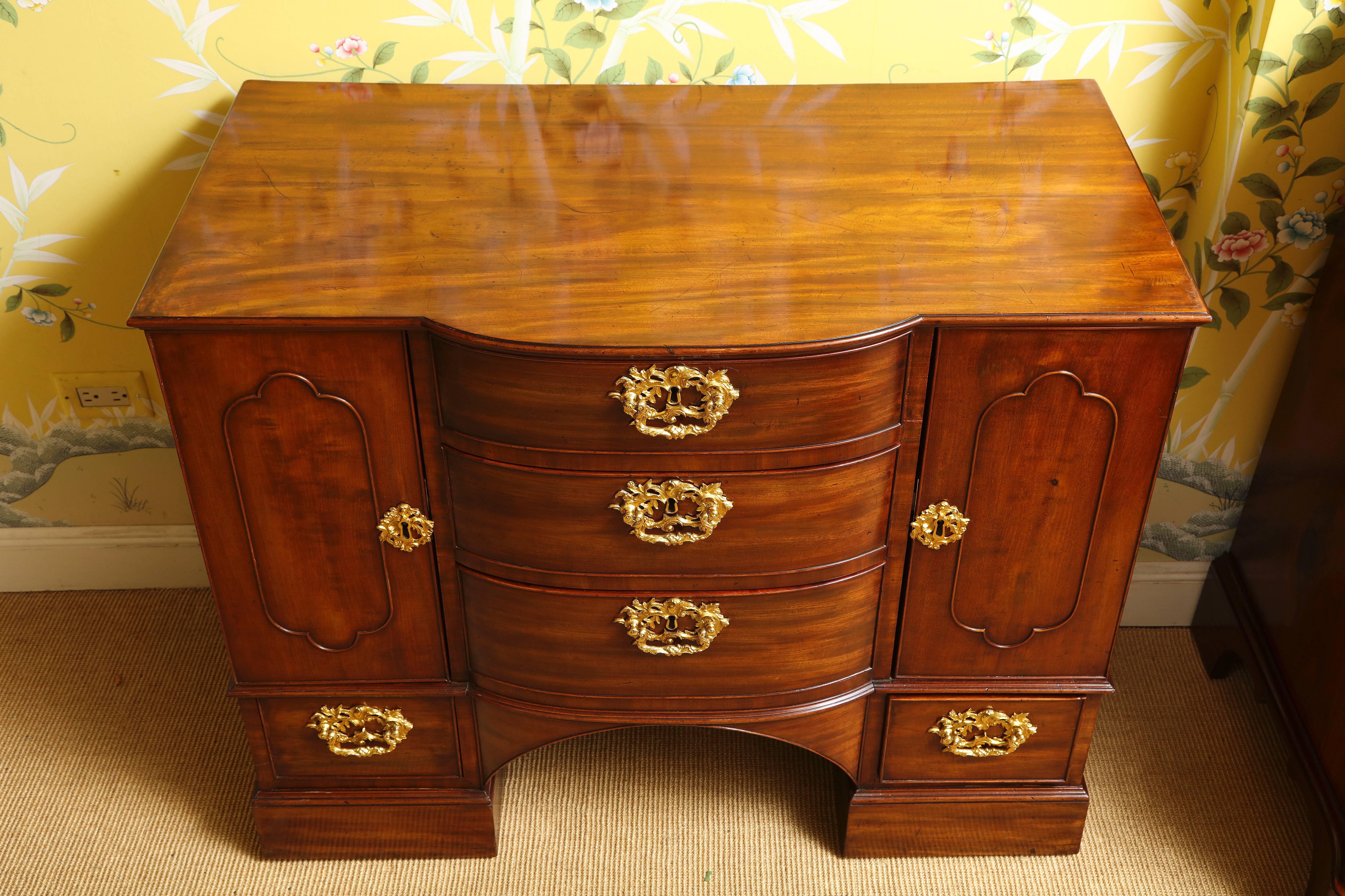 Chippendale George III Period Ormolu-Mounted Mahogany Commode, English, circa 1760 For Sale