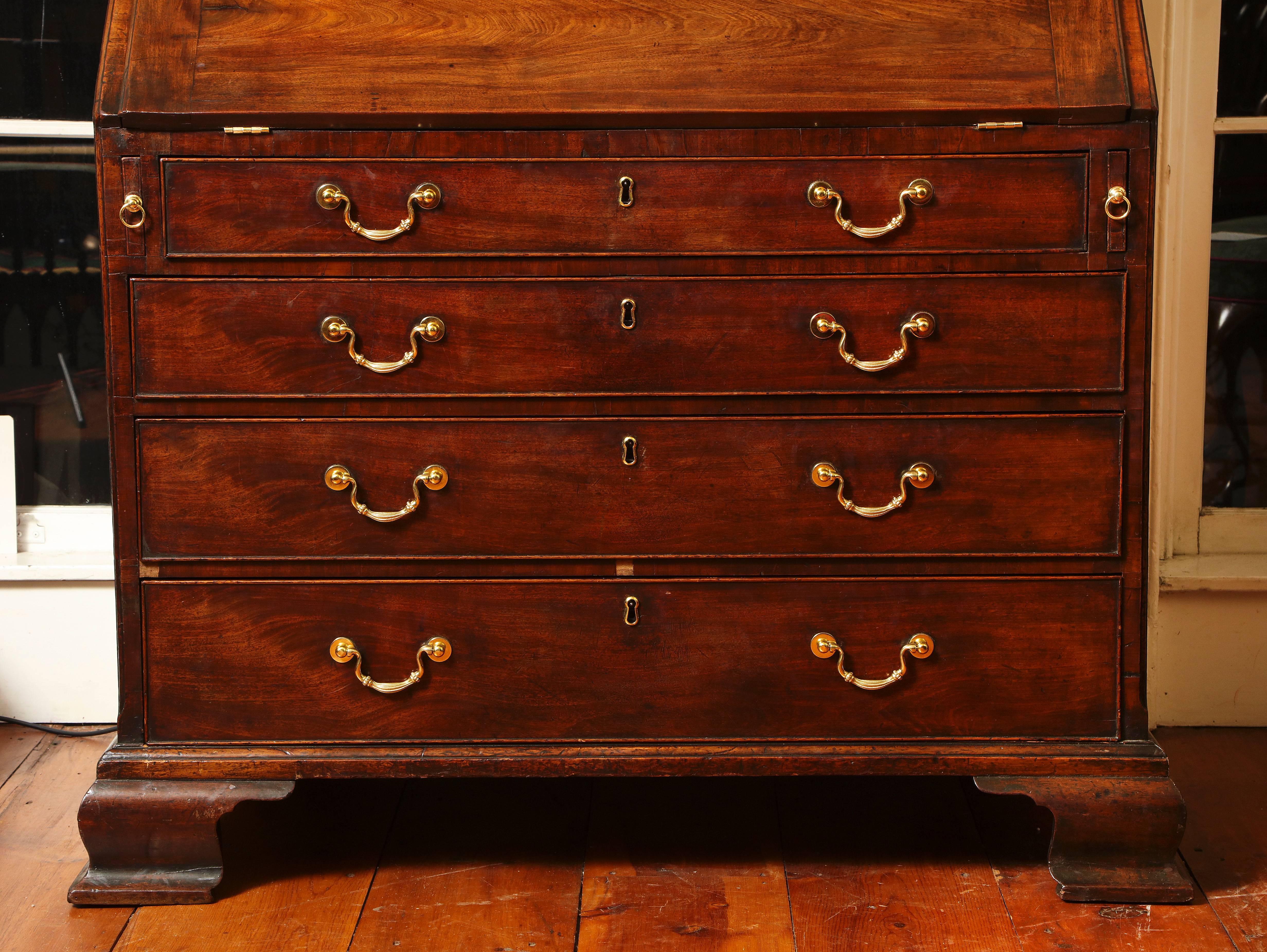 George II Mahogany Bureau Bookcase, Attributed to Giles Grendey, circa 1740 For Sale 1
