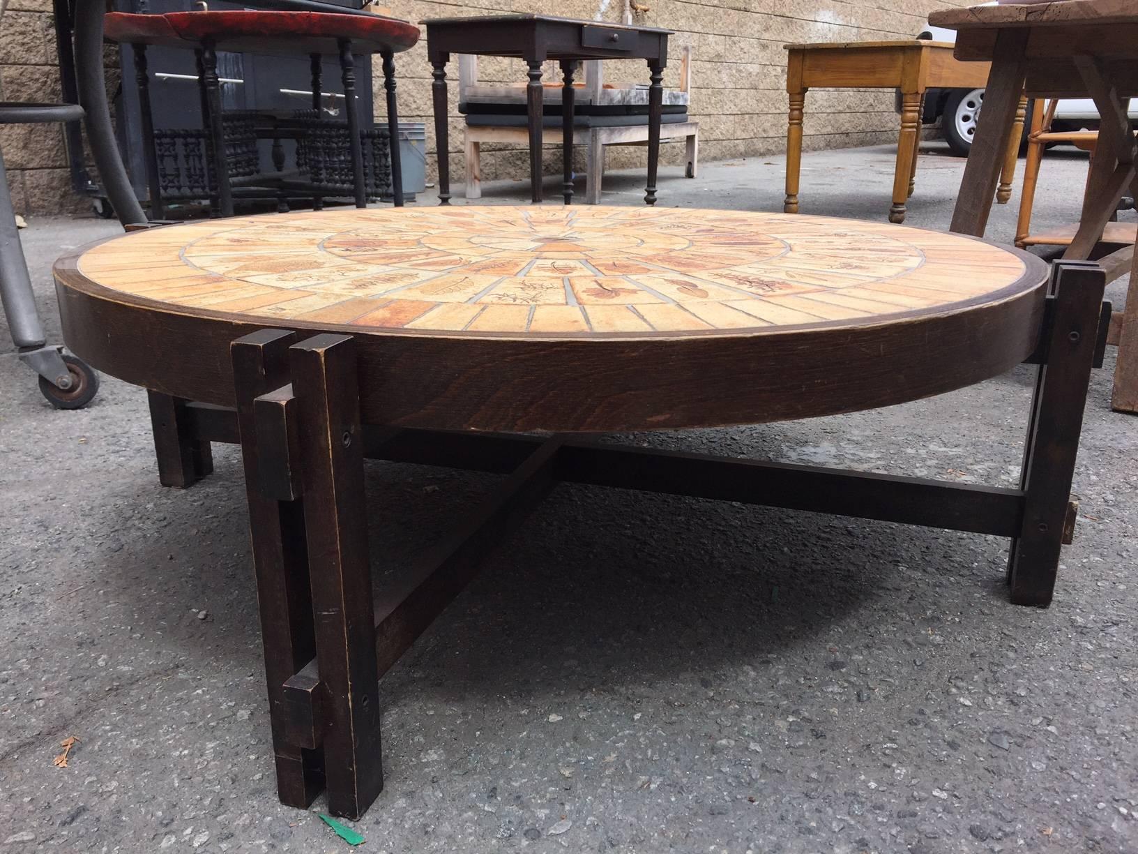 Other Tile Top Table, Mid Century For Sale