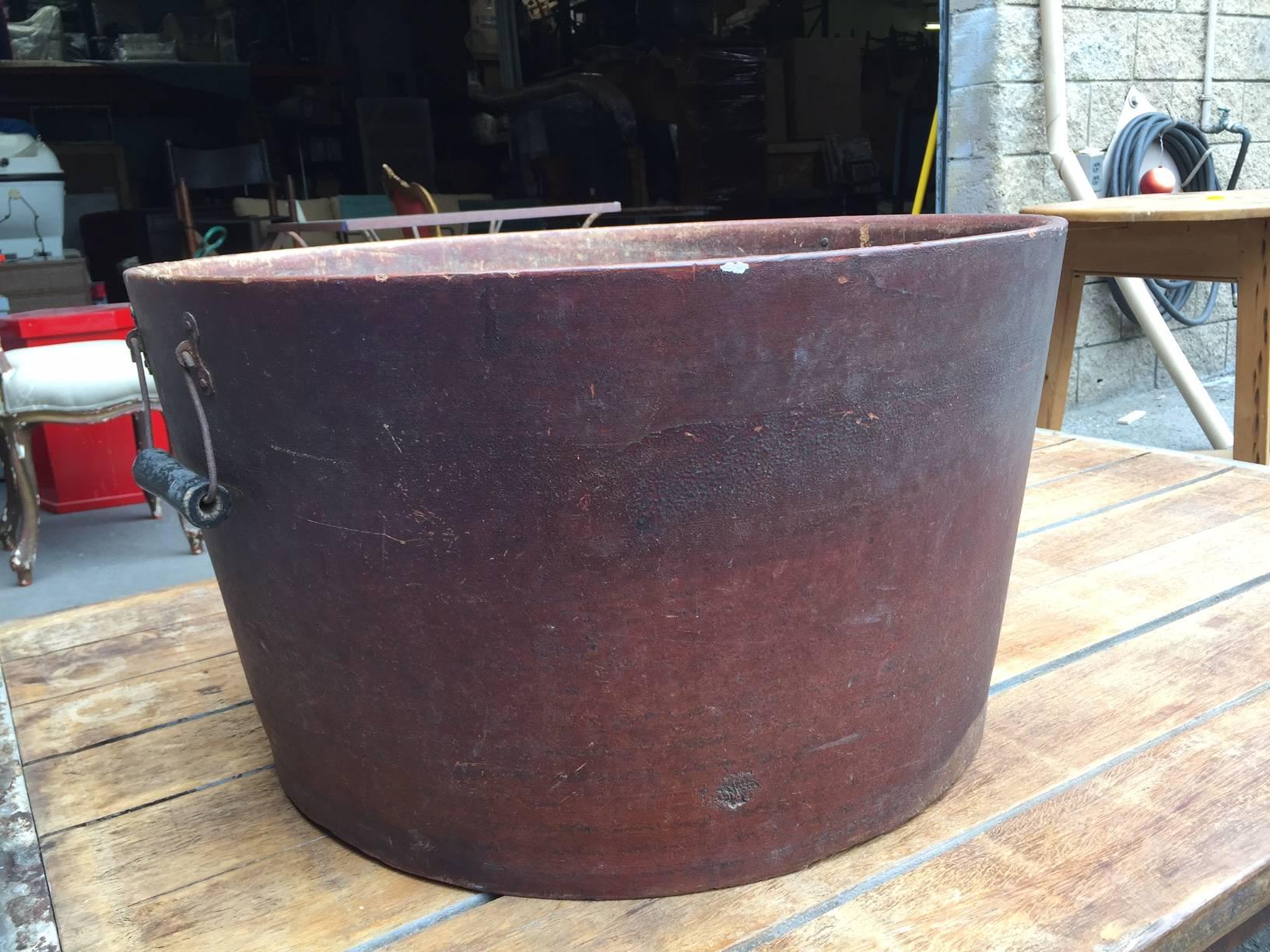 Country Large Industrial Bucket, American, circa 1900 For Sale