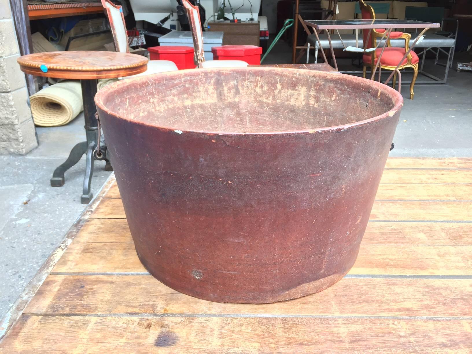 Early 20th Century Large Industrial Bucket, American, circa 1900 For Sale