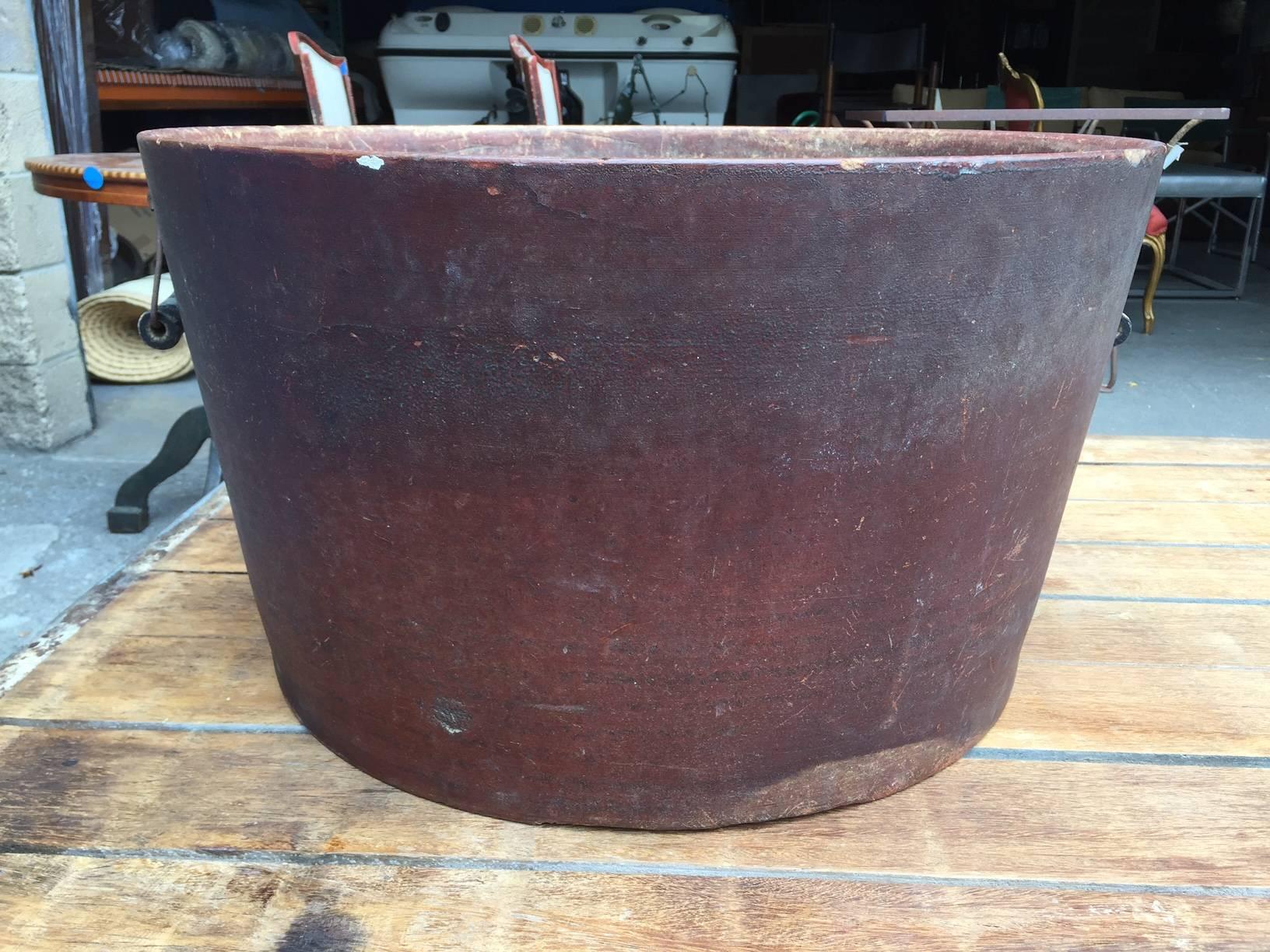 Large Industrial Bucket, American, circa 1900 For Sale 1