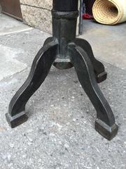 Antique Table Tabletop/Italian Inlay, Table Base/French Painted, 19th Century