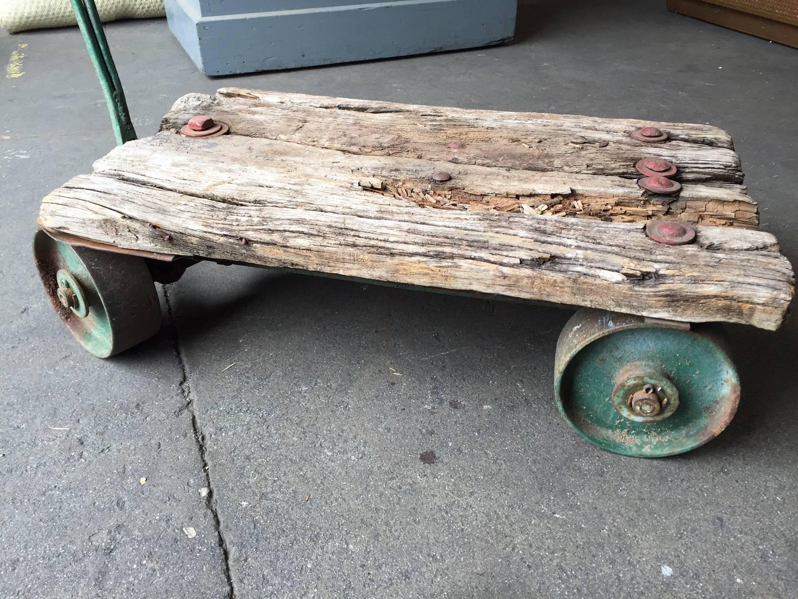 Early 20th Century Industrial Rolling Cart, American, circa 1900 For Sale