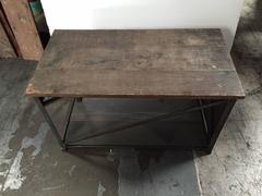 Pair of Industrial Side Tables, American, 1920s