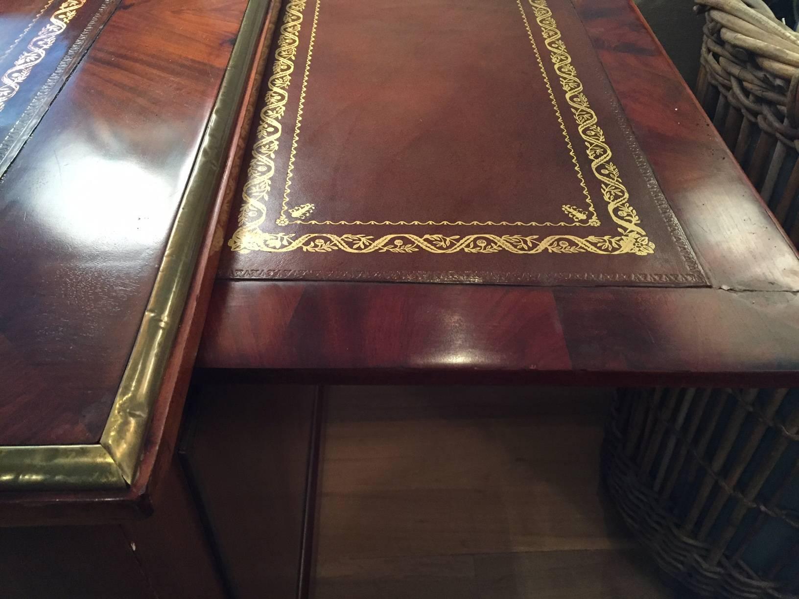 19th Century English Partners Desk For Sale